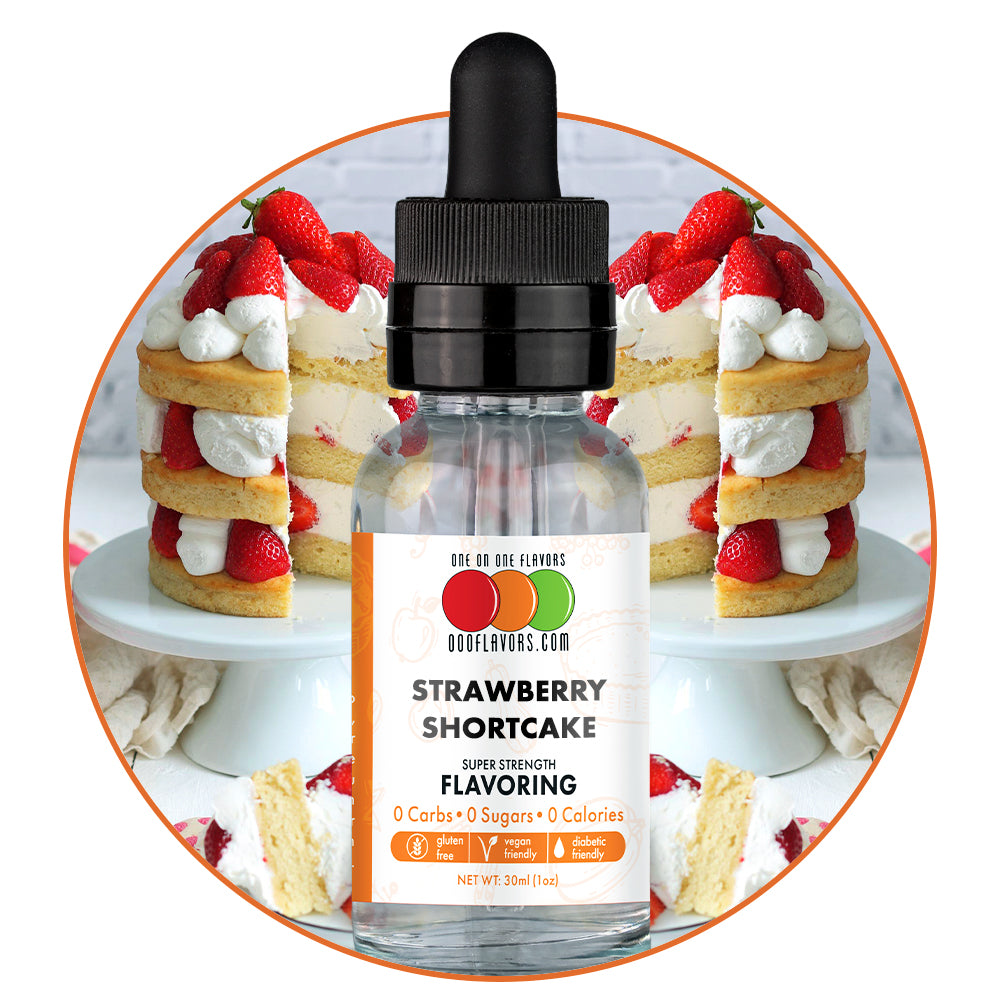 Strawberry Shortcake Flavored Liquid Concentrate – One on One Flavors