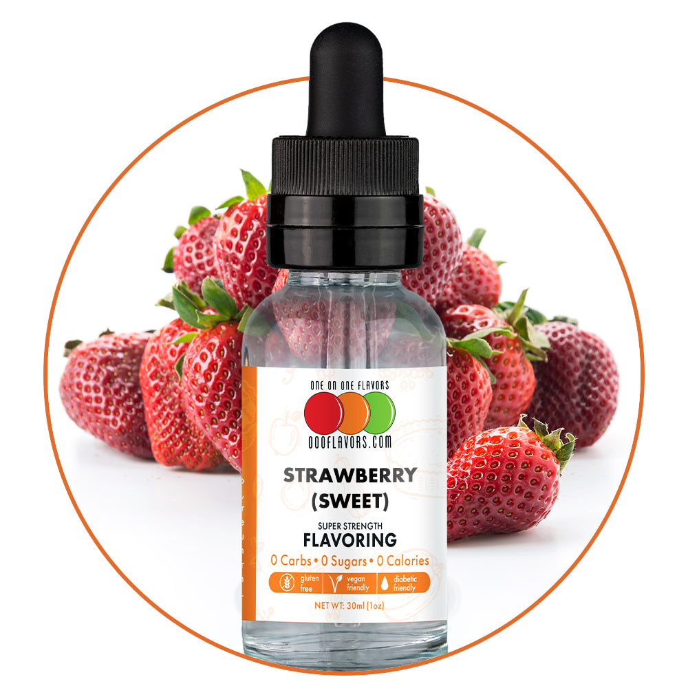 Strawberry (Milk) Flavored Liquid Concentrate – One on One Flavors