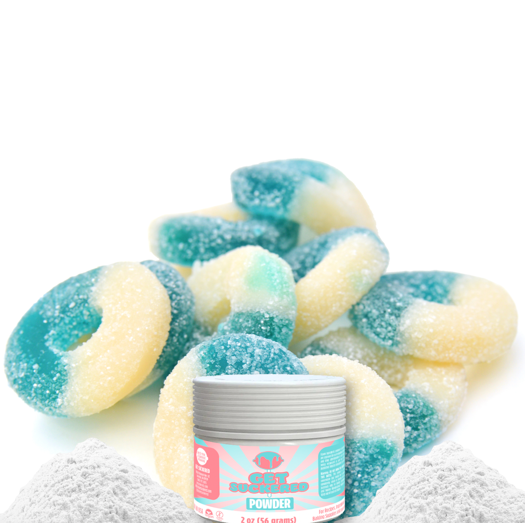 Blue Raspberry Flavored Powder 2oz