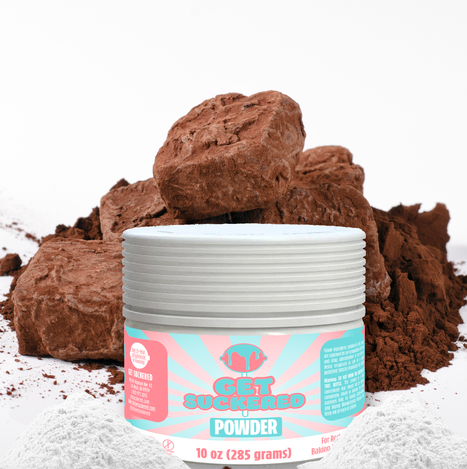 Chocolate Flavored Powder - Natural 10oz