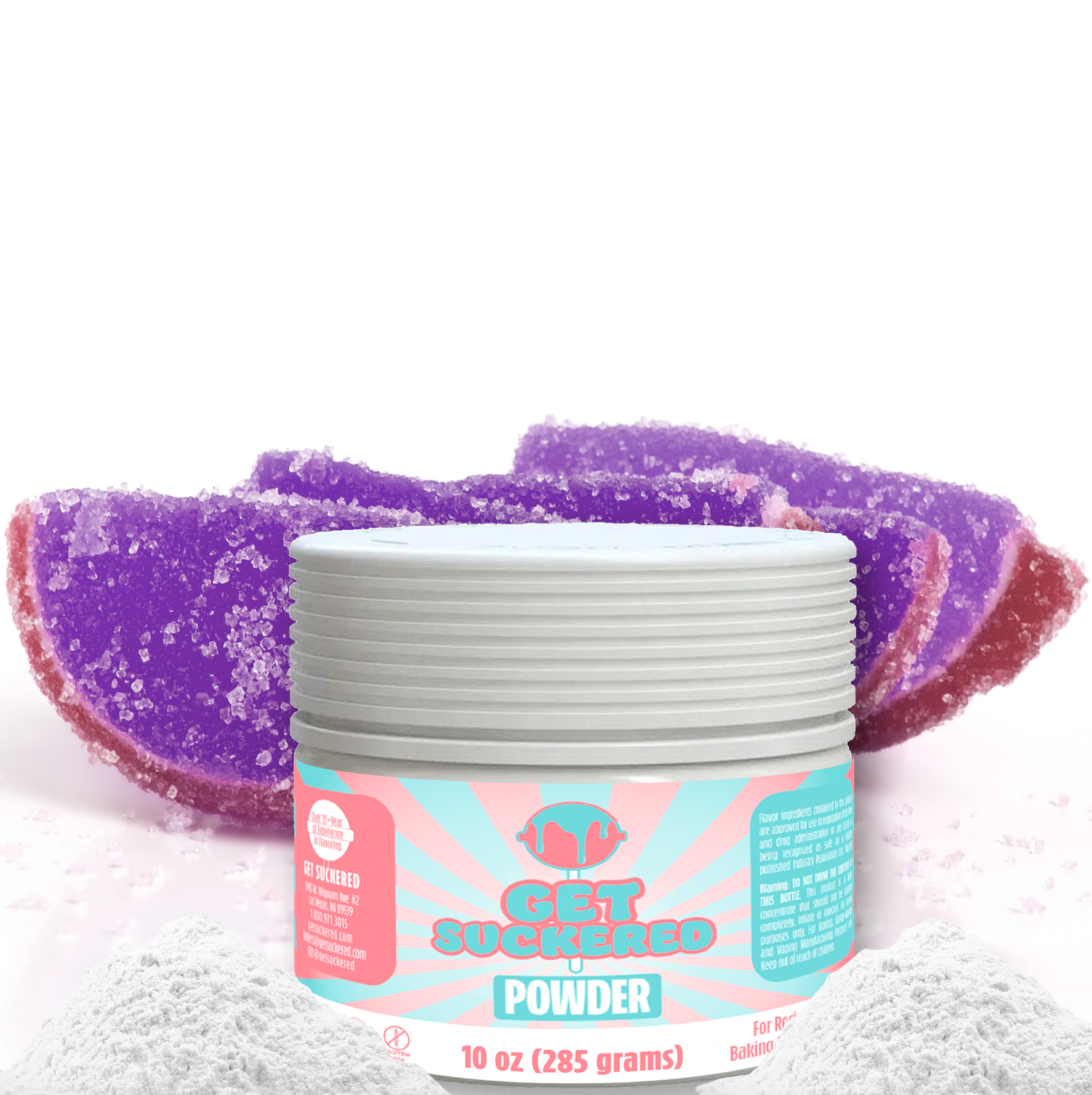 Grape (Sour) Flavored Powder 10oz