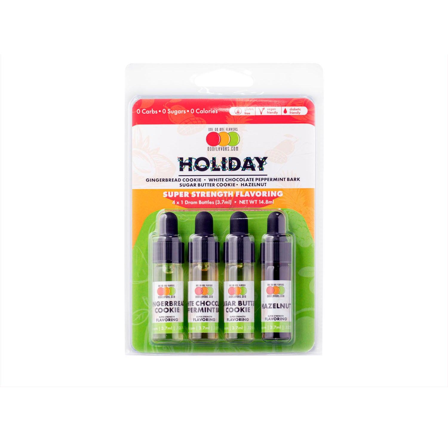 KETO Flavor "Holiday" 4 Pack - Flavored Liquid Concentrate