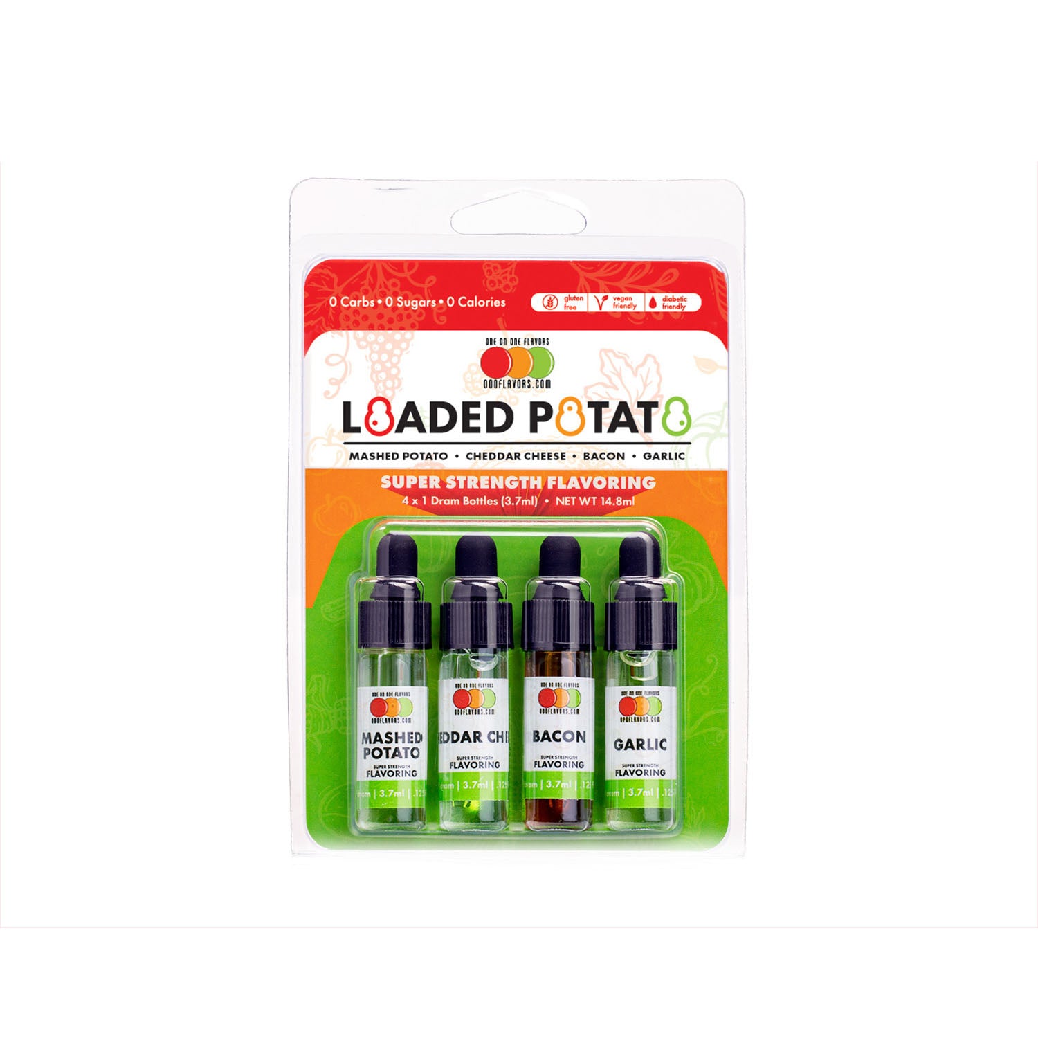 KETO "Loaded Potato" Flavor 4 Pack - Flavored Liquid Concentrate