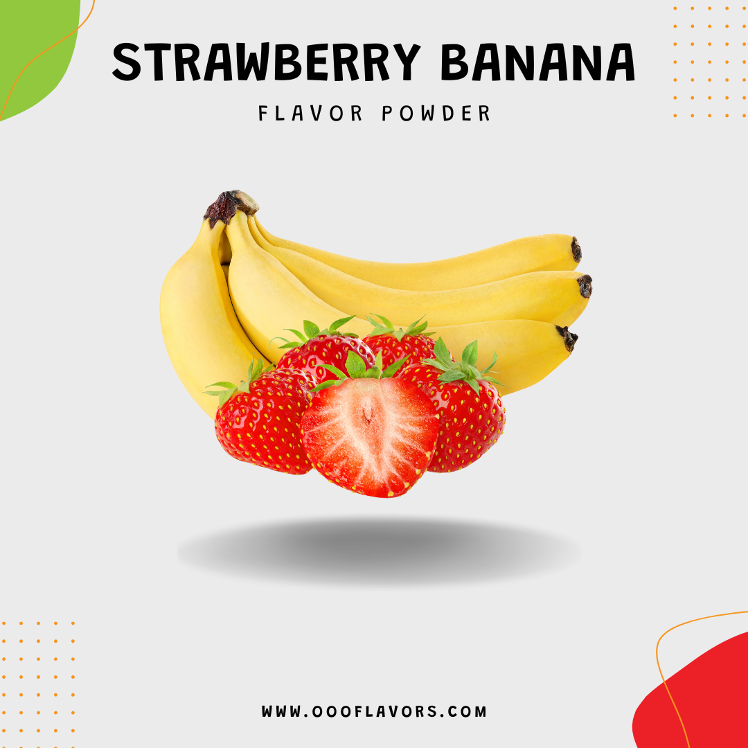 Strawberry Banana Flavor Powder