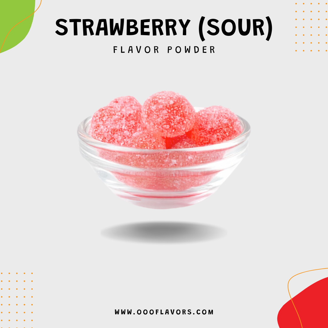 Strawberry Sour Flavored Powder