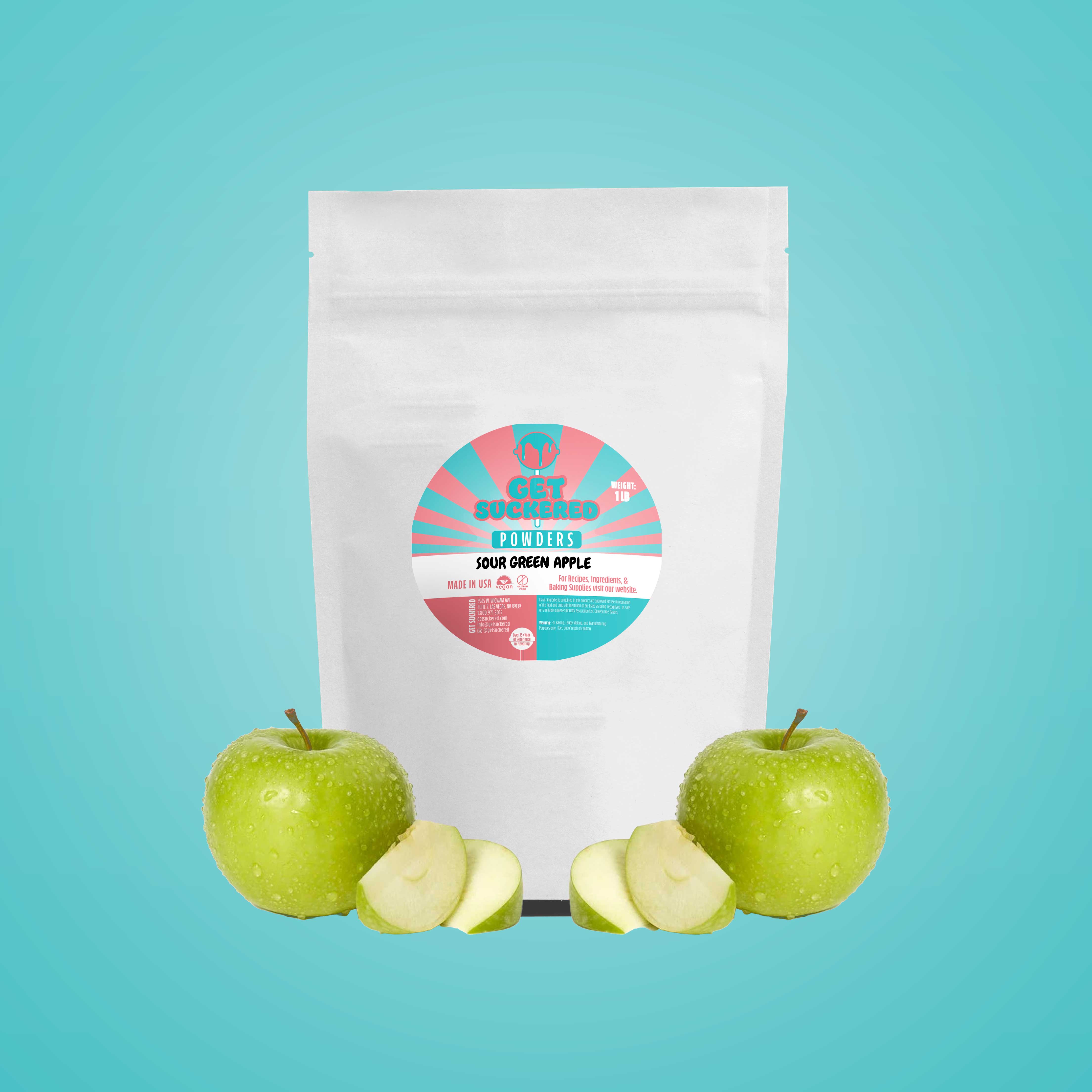 Sour Green Apple Flavored Powder