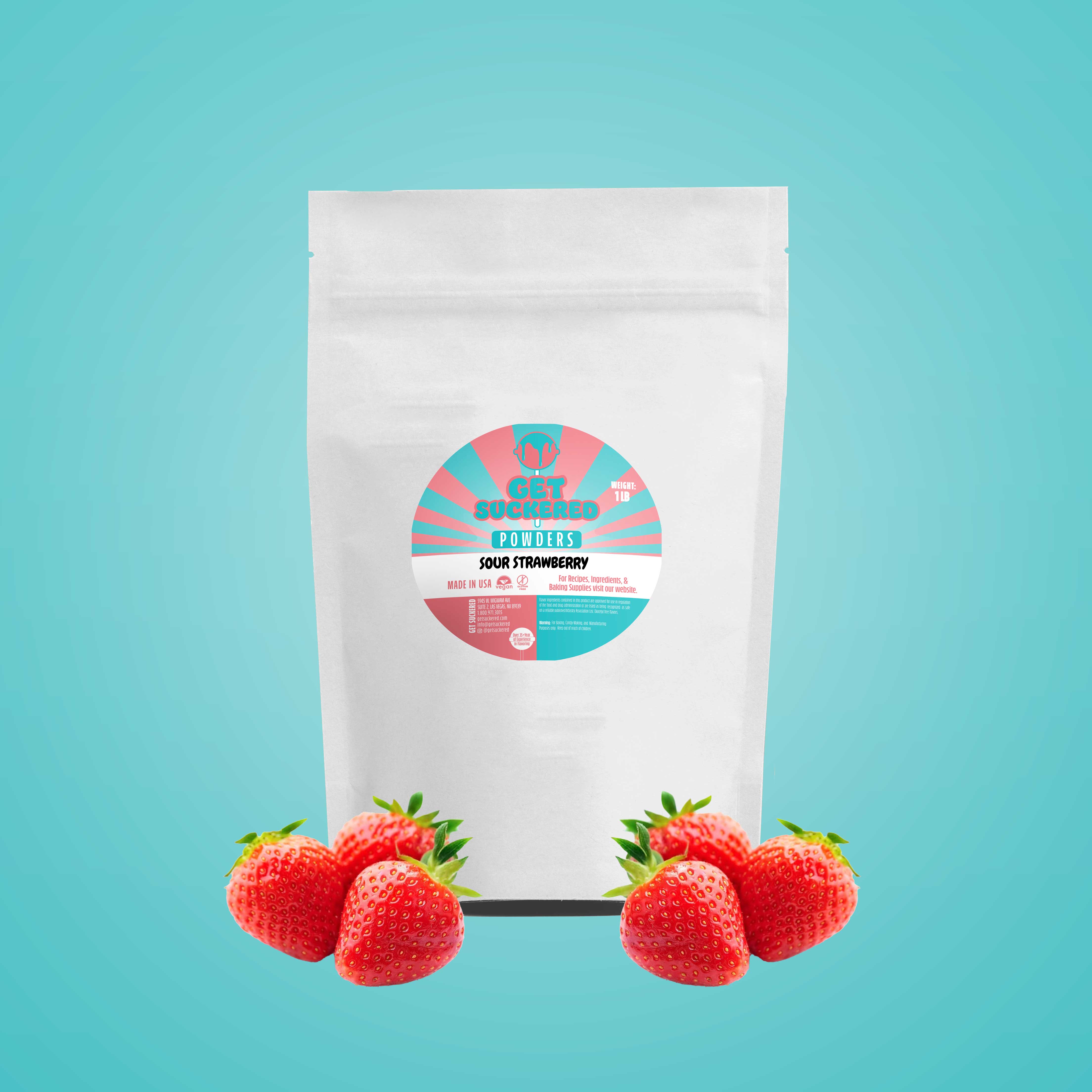 Sour Strawberry Flavored Powder