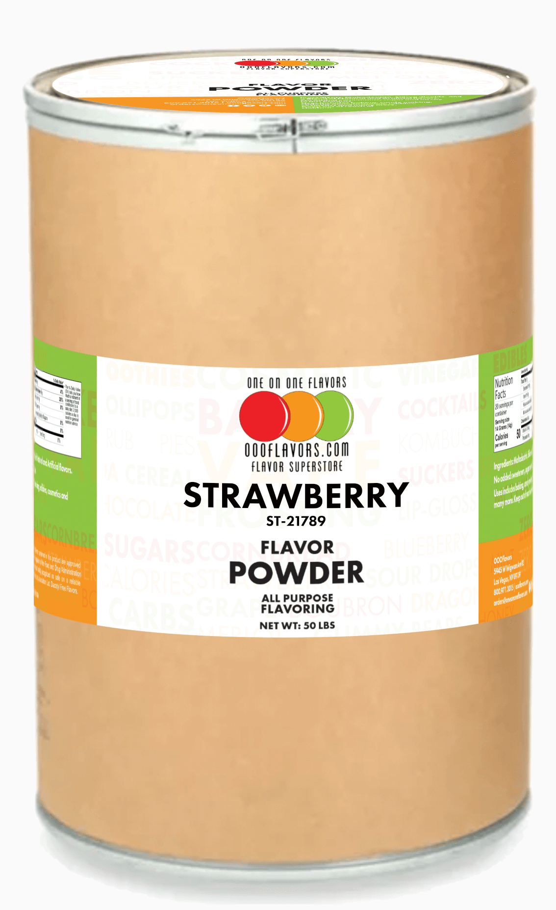 Strawberry Flavor Powder Extra Strength