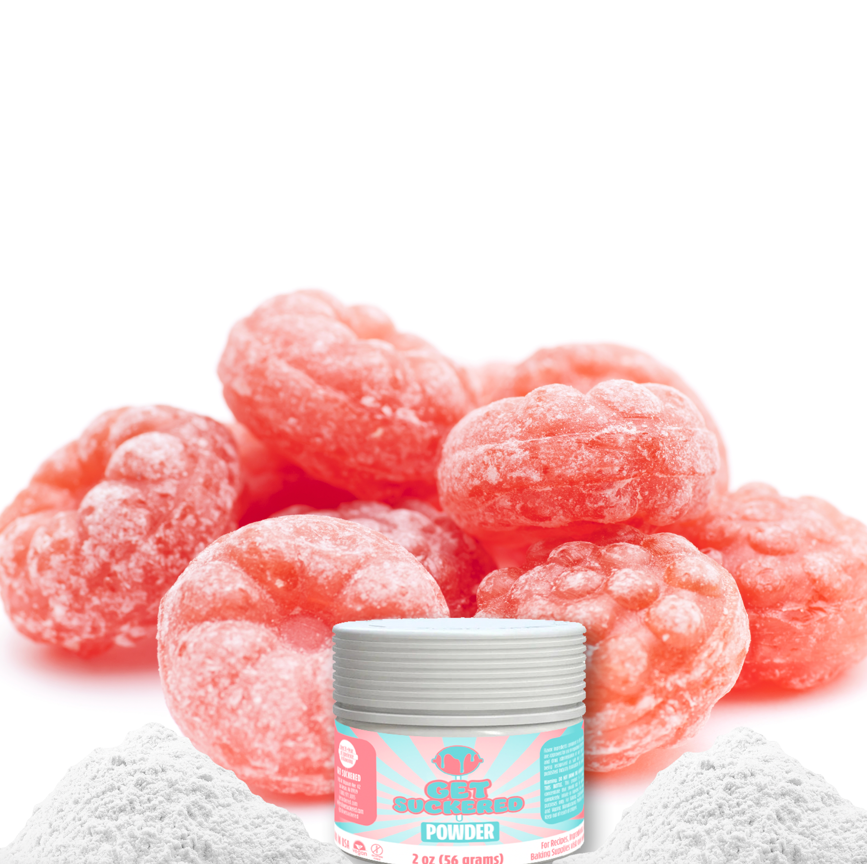 Strawberry (Sour) Flavored Powder 2oz