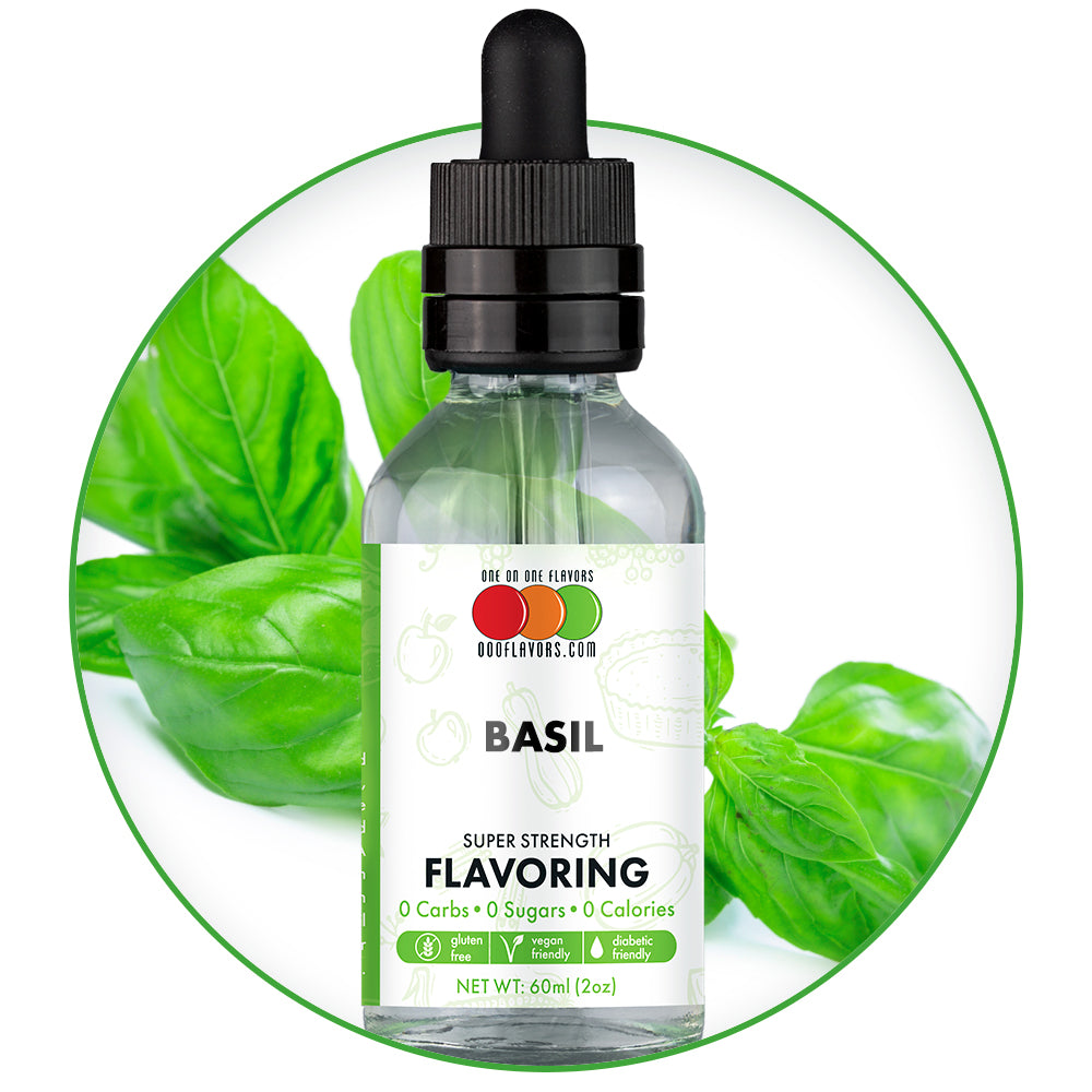 Basil Flavored Liquid Concentrate One on One Flavors