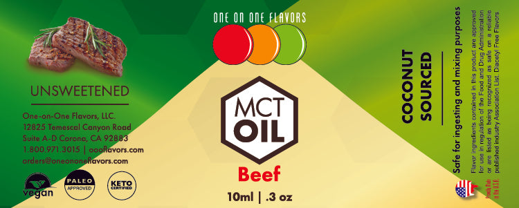 Natural & Artificial Beef - MCT Concentrated Flavored Oil *Unsweetened*